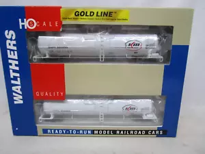 Walthers Gold HO Scale SHPX Kerr-McGee UTLX 23K Gallon Funnel Tank 2 Car Set NOS - Picture 1 of 6