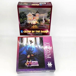 2 Sammler-Puzzle Zelda Majora's Maske & Leuchten im Dunkeln 550/1000 Stück - Bild 1 von 8