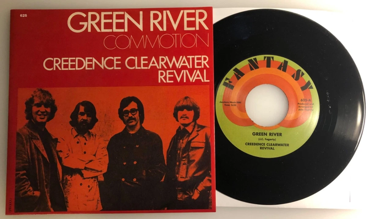 Creedence Clearwater Revival Rock 45 RPM Speed Vinyl Records for