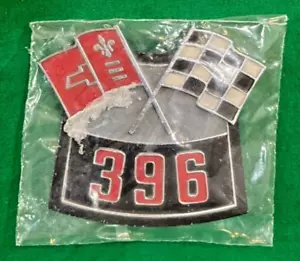 1965 OEM Chevy Chevelle Malibu SS Z16 Air Cleaner Lid Emblem "396" #3873880 - Picture 1 of 3