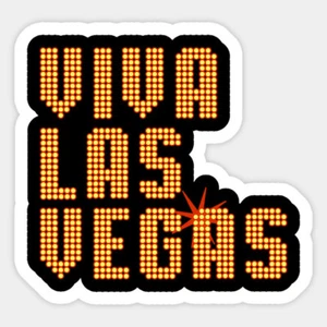 Viva Las Vegas Elvis Presley Vinyl Wall Bumper Bottle Phone Decal Sticker Quote - Picture 1 of 1