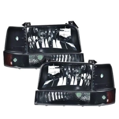 Faros con lente de humo aptos para 92-96 Ford Bronco 92-97 serie F Super Duty Foto 1 de 4