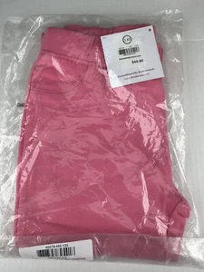 Hanna Anderson pink solid jeggings girls size 130 (size 8) - Picture 1 of 3