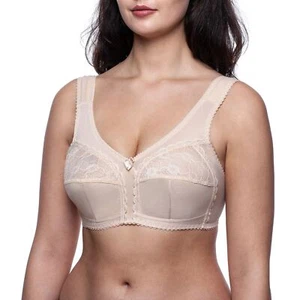 Wireless Minimizer Bra Sleep Plus Size Comfort Unlined Wirefree Comfortable Soft - Picture 1 of 19