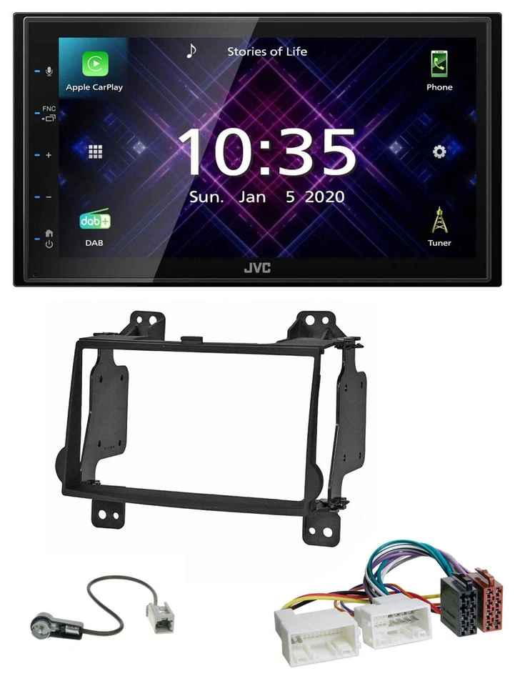 JVC DAB 2DIN MP3 Bluetooth USB Autoradio für Hyundai H1 (08-15) - Bild 1 von 4