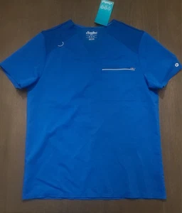 NEU HERREN ROYALBLAU SANIBEL SCRUB TOP HEMD GRÖSSE M - Bild 1 von 5