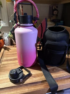  64 Unzen Isolierte Wasserflasche mit Riemen & Hülle, Halbe Gallone Wasser Ju - Bild 1 von 3