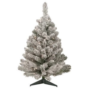 Árbol de Navidad artificial mediano de pino Madison muy flocado Northlight 3' - Imagen 1 de 7