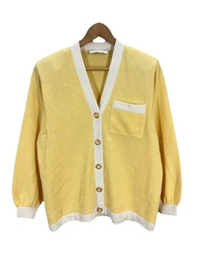Vintage St. John gelbe Strickjacke Pullover Medium - Bild 1 von 9