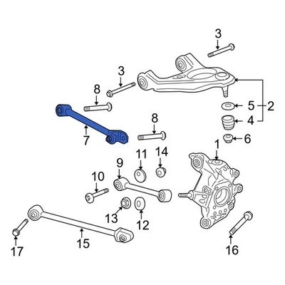 For Acura TL 09-14 Acura Rear Left Lower Forward Suspension Control Arm Foto 1 de 4