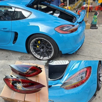 Smoke Black LED Tail Lights For 2013-2016 Porsche 981 Boxster/Cayman/Spider/GT4 - Image 1 of 4