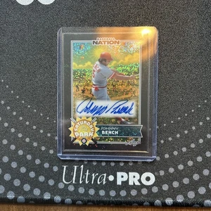 Tarjeta SSP automática Johnny Bench (Hof) 2025 Leaf Baseball Nation #1/1 - Imagen 1 de 3