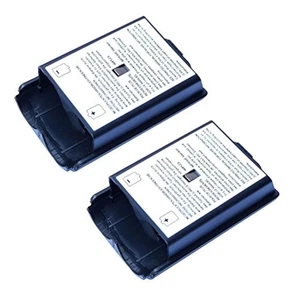 2X Black Battery Cover For Microsoft Wireless Controller For Xbox 360 Xbox 360 - Picture 1 of 5