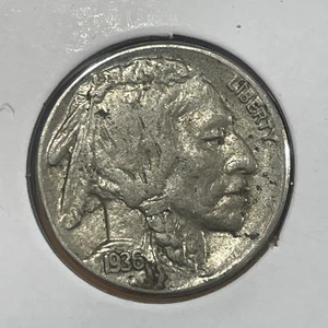 Bocina completa 1936-S 5C Buffalo Nickel F5209 algo de brillo. Die Rotation - Imagen 1 de 2