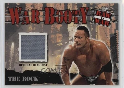 2001 Fleer WWF Raw is War War Booty Ring Mat Memorabilia The Rock - Image 1 of 2