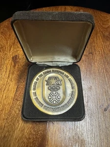 1984 XXIII OLYMPIADE SOUVENIR BRONZE FREUNDSCHAFTSMEDAILLON SARAJEVO LOS ANGELES - Bild 1 von 4