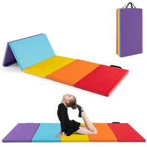 5-Panel Folding Gymnastics Thick Mat 6.6' x 2.5' Tumbling Mat for Kids - Picture 1 of 10