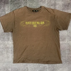 Men's Vintage Y2K John Deere Tractors Plant It and It Will Grow Brown T Shirt XL - Picture 1 of 4