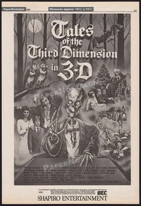 TALES OF THE THIRD DIMENSION in 3-D - Orig. 1985 Trade AD / poster_ Earl Owensby - Picture 1 of 1