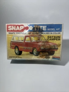 Sealed Vintage NIB NEW Monogram # 1005 Snap Tite DATSUN  Camper  Truck Model Kit - Picture 1 of 2
