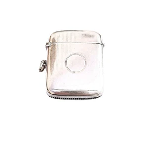 Good George V Solid Silver Vesta Case - George Randle 1923 - VGC - 28 gm - Picture 1 of 5
