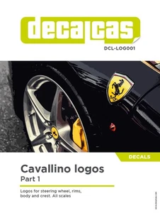 Decalcas 1:12 Scale Decal Sheet Ferrari Cavallino Logos Part 1 #DCL-LOG001 - Bild 1 von 1