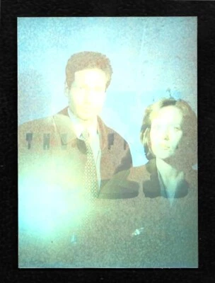 1996 Topps The X-Files Season 2 Error Card  3-D Holograms #1 Mulder Scully  RARE - Image 1 of 3