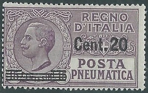 1924-25 REGNO POSTA PNEUMATICA SOPRASTAMPATO 20 SU 15 CENT MH * - RE13-9 - Imagen 1 de 1