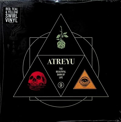 ATREYU- The Beautiful Dark Of Life LP (NEW 2023 Red/Yellow/Teal Swirl Vinyl) - Image 1 of 2