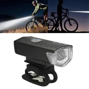 LED Bicycle Front Light USB Rechargeable Bicycle Light LED Bike Front Headlight - Picture 1 of 8