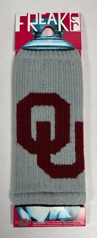 OKLAHOMA SOONERS  OU Freaker USA Bottle Sweater Coozie Insulator Fits any size Cover
