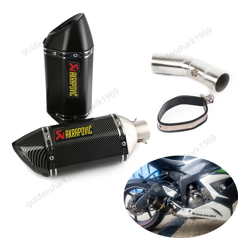 Silenciadores escape silenciadores tubo escape eslabón escape medio Kawasaki Ninja ZX6R 2009-2023 Foto 1 de 4