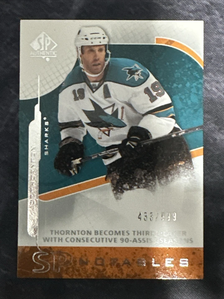 2008-09 SP Authentic SP Notables 122 Joe Thornton San Jose Sharks - Image 1 of 2