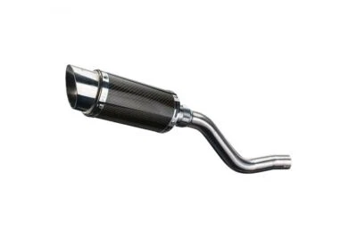 Silenciador de escape Delkevic 8" redondo carbono antideslizante - Kawasaki KLR650 KLR650E 08-24 Foto 1 de 3