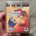 Vintage Pound Puppies English/French 16 Crayons by Golden 1985 New Open Box VHTF