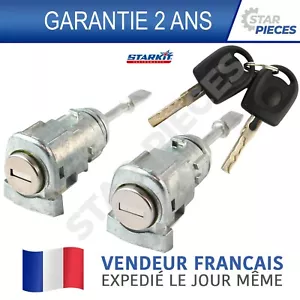 BARILLET SERRURE DE PORTE VW GOLF 4 BORA FOX POLO 4 9N T5 + DOUBLE DE CLES - Imagen 1 de 10