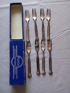 Silber Kuchengabeln 8 Stück - Bild 1 von 2