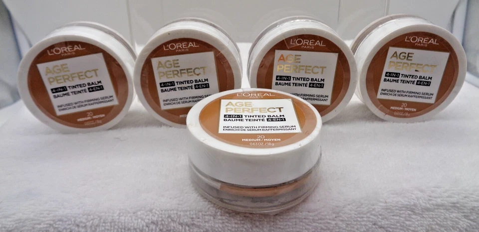 5 pk L'Oreal Age Perfect 4-in-1 Tinted Balm Infused Firming Serum 20 MEDIUM - Image 1 of 1