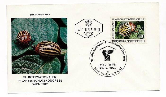 D89269 Insects FDC Austria - Image 1 of 1