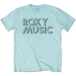 Roxy Music Disco Logo T-Shirt Blue New - Picture 1 of 1