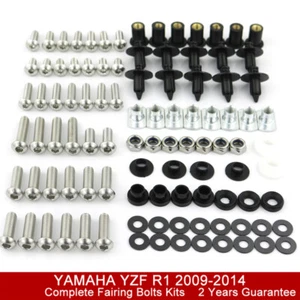 Kit completo de pernos de carenado tornillos de carrocería aptos para Yamaha YZF-R1 2012 2009-2014 - Imagen 1 de 10
