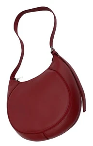 BOLSO DE HOMBRO HOBO LACOSTE Cuero Nubuck Vintage L45 Paseo 2 Rojo NUEVO - Imagen 1 de 16