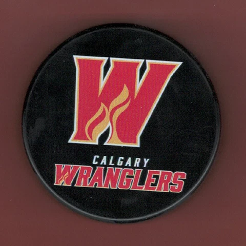 AHL TEAM LOGO style CALGARY WRANGLERS 2022-2023 PUCK - #2L_LAST1 Cover