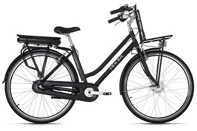 E-City Bike 28'' Cantaloupe E-Bike Schwarz 3 Gänge 250W 36V/10,4 Ah 147E - Bild 1 von 4