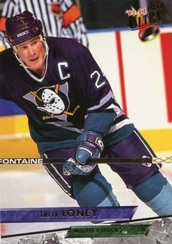 #259 Troy Loney - Anaheim Mighty Ducks - 1993-94 Ultra Hockey - Image 1 of 1