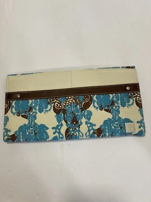 Funda Carcasa Magnética Miche Clásica Lona Estampada Marrón y Turquesa para Bolsa Base Foto 1 de 3