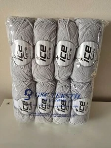 Ice chenille yarn in light grey lot of 8 skeins - Picture 1 of 2
