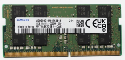 Samsung 16GB 2Rx8 PC4-3200AA DDR4 SODIMM Laptop Memory M471A2K43EB1 - Image 1 of 2