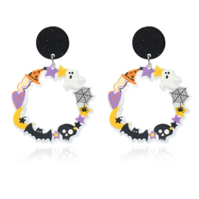 Halloween Earrings Women Spooky Spider Bat Costume Dress up accessory Spider - Image 1 of 4