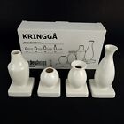 Ikea Kringga Decorative Ceramic Vase Set Of 4 White  New